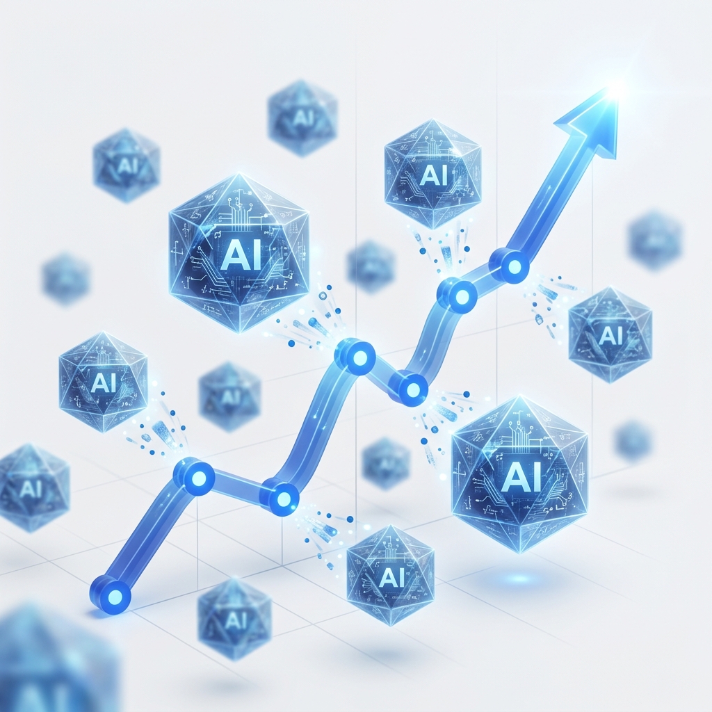 AI検索可視性の成長トレンドを示すグラフ